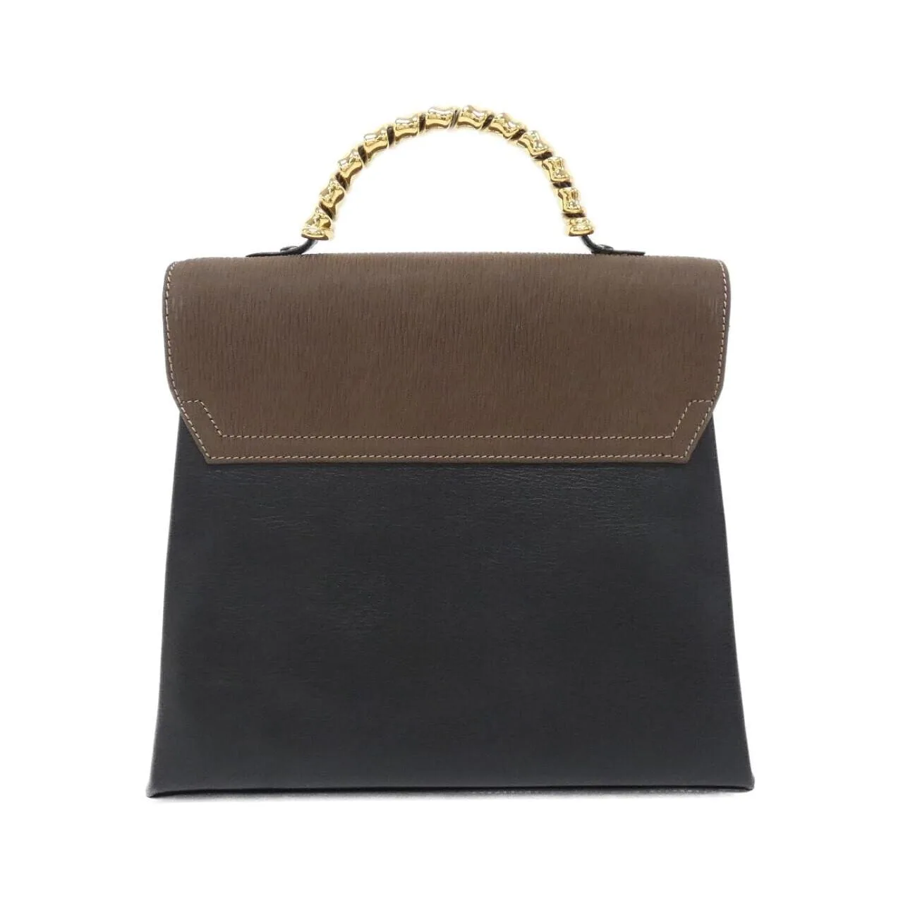 LOEWE 13 76 80 Handbag Leather Black Leather Rank A - Thumbnail 2