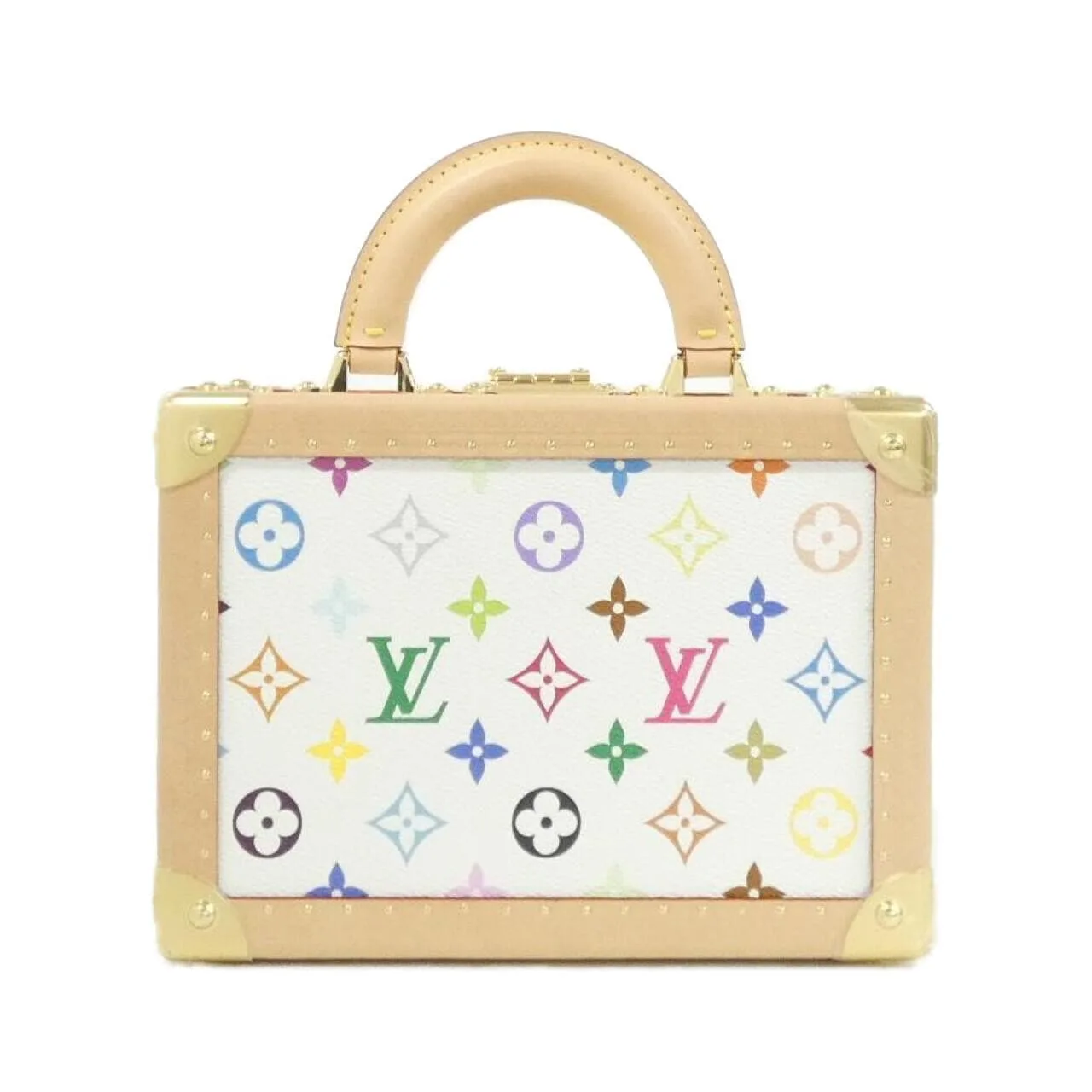 LOUIS VUITTON M13125 Bag Canvas 白色 帆布 中古品A - 縮圖 2