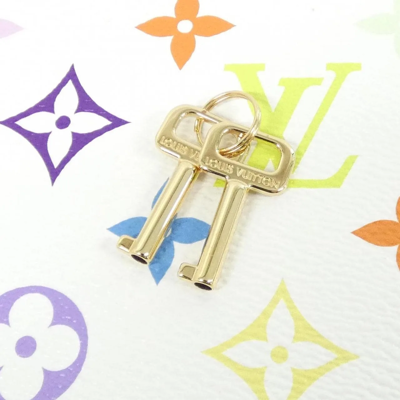 LOUIS VUITTON M13125 Bag Canvas 白色 帆布 中古品A - 縮圖 4