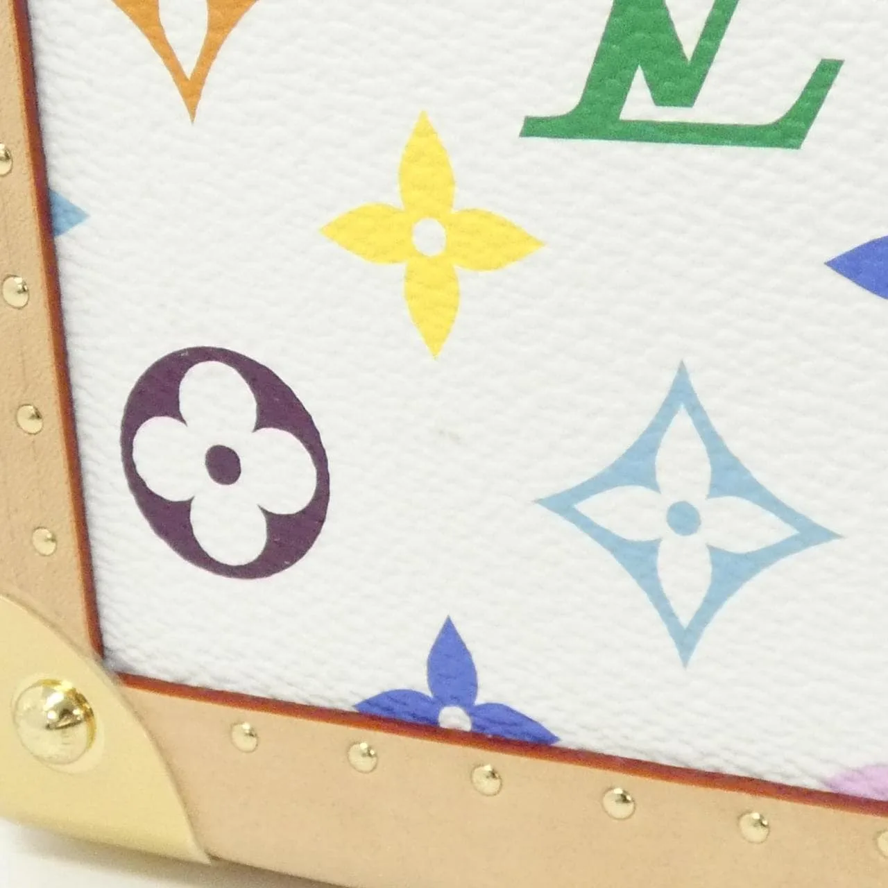 LOUIS VUITTON M13125 Bag Canvas 白色 帆布 中古品A - 縮圖 7