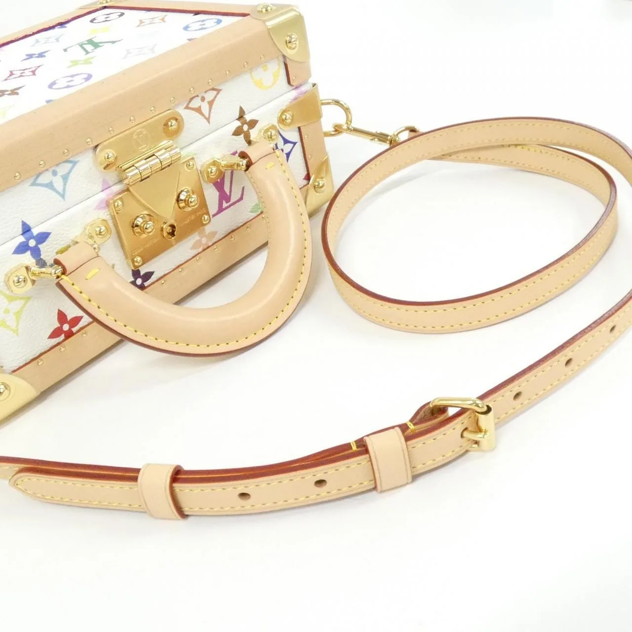 LOUIS VUITTON M13125 Bag Canvas 白色 帆布 中古品A - 縮圖 9