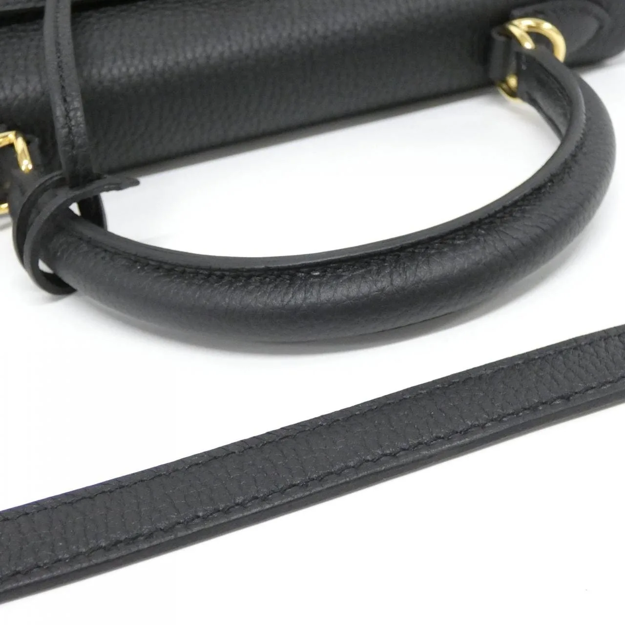 HERMES Kelly 044624CC Handbag Togo Black Togo Leather Unused - Thumbnail 5