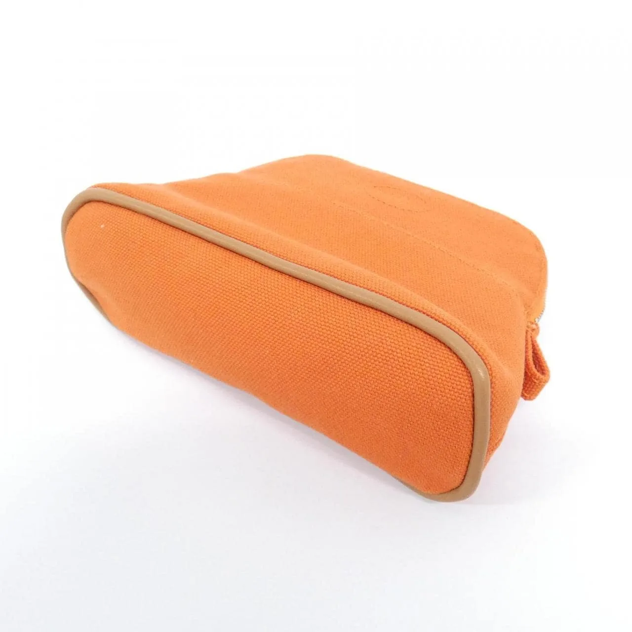 HERMES Bolide 103772M Pouch Canvas 橙色 帆布 中古品A - 縮圖 3