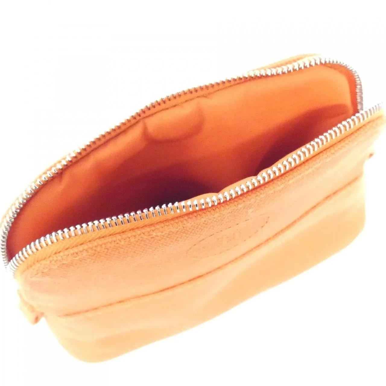 HERMES Bolide 103772M Pouch Canvas 橙色 帆布 中古品A - 縮圖 4