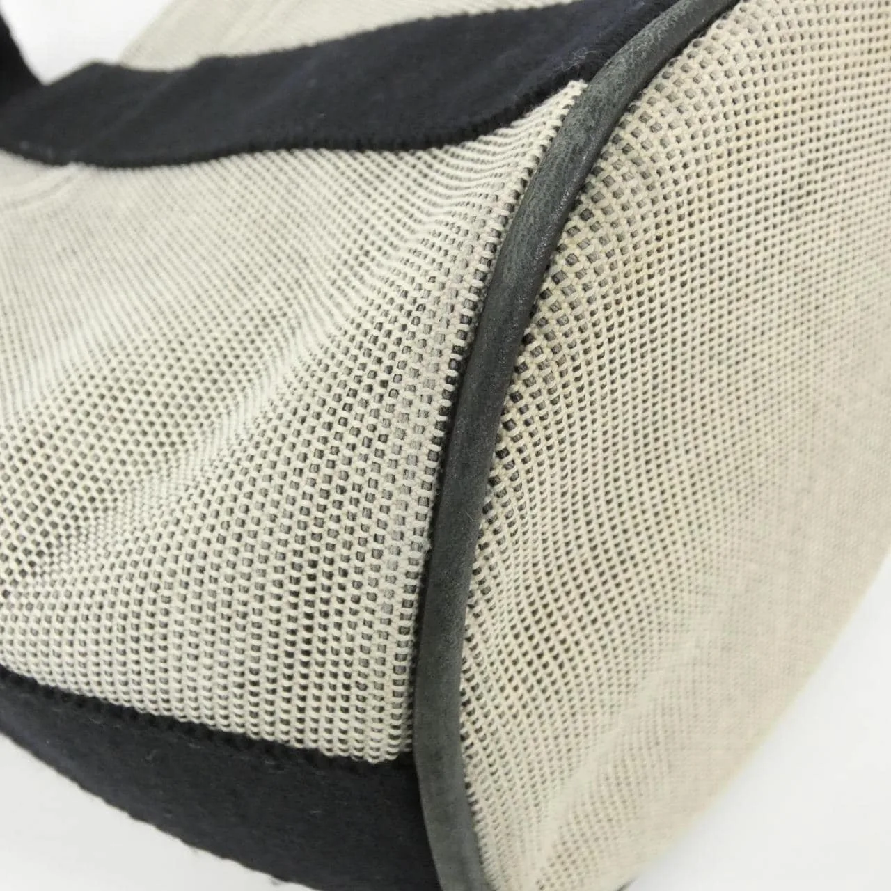 HERMES 102021M Handbag Canvas 黑色 帆布 中古品B - 縮圖 2