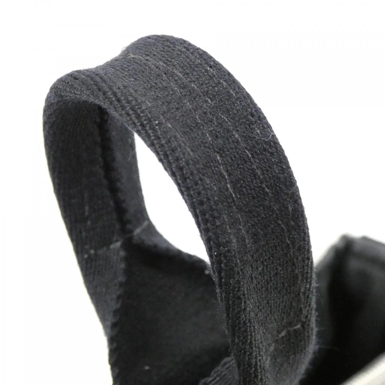 HERMES 102021M Handbag Canvas 黑色 帆布 中古品B - 縮圖 7