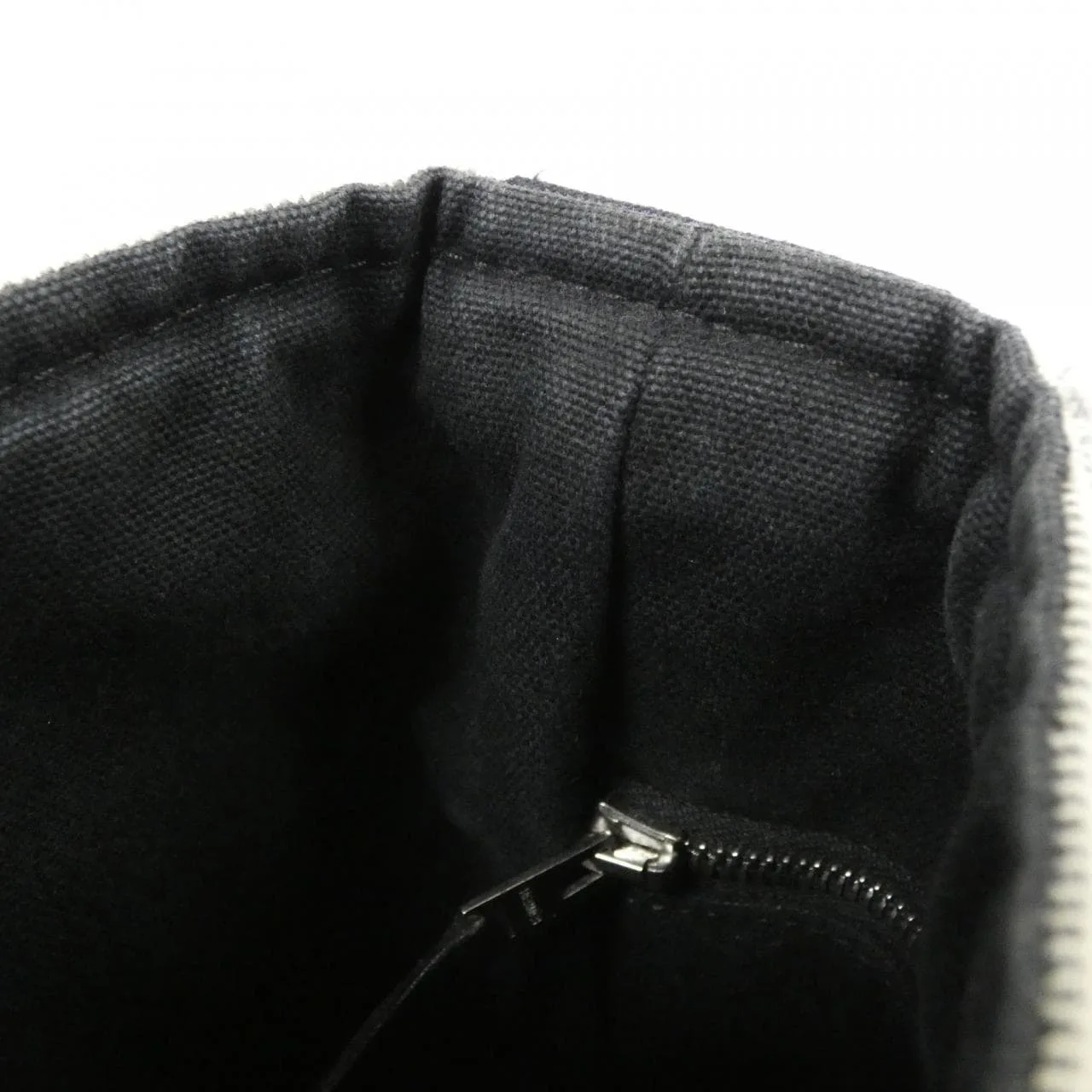 HERMES 102021M Handbag Canvas 黑色 帆布 中古品B - 縮圖 9