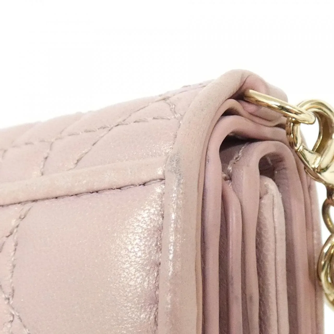 DIOR Lady Dior S0181OHNA Wallet Lambskin 黑色 羊皮 中古品A - 縮圖 4