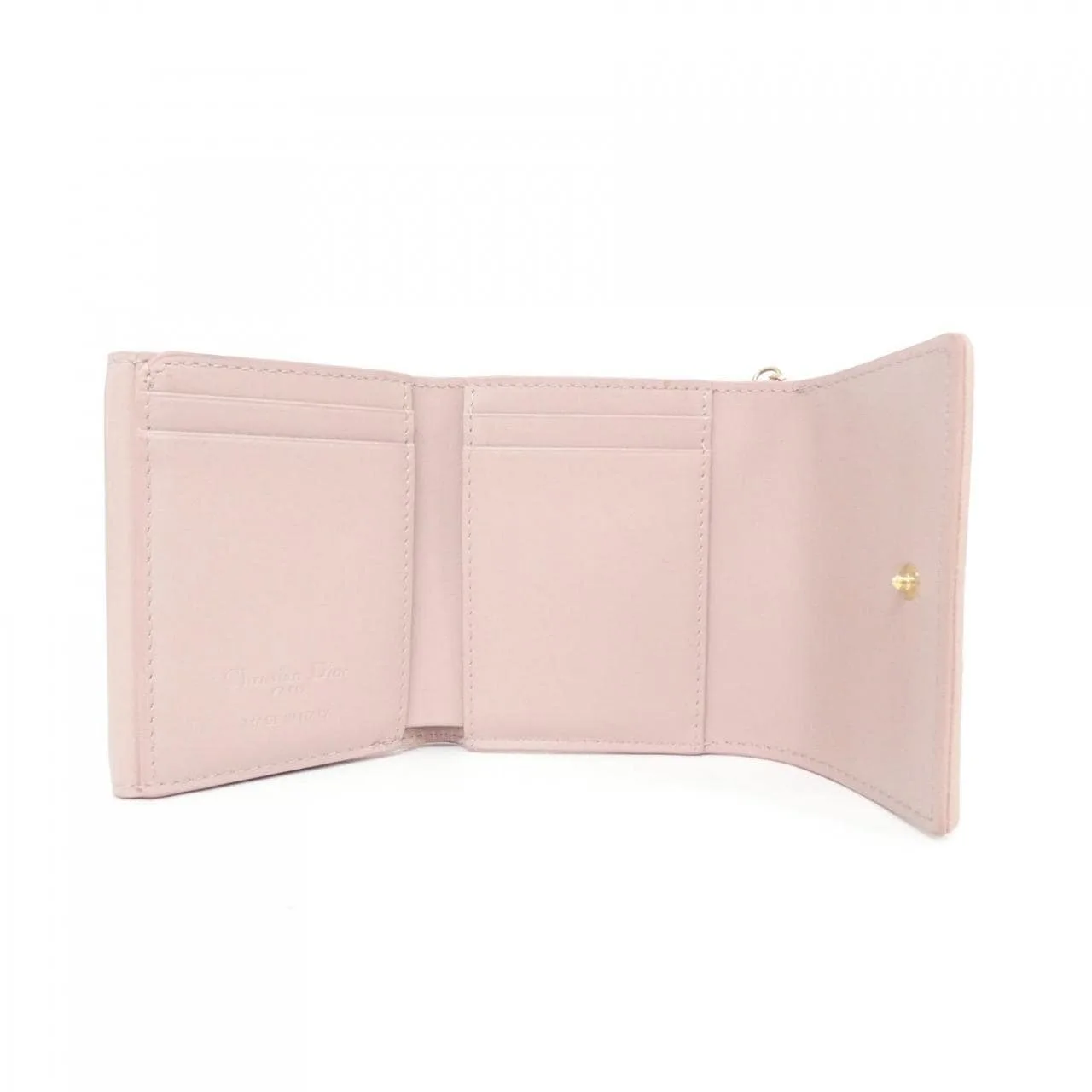 DIOR Lady Dior S0181OHNA Wallet Lambskin 黑色 羊皮 中古品A - 縮圖 6