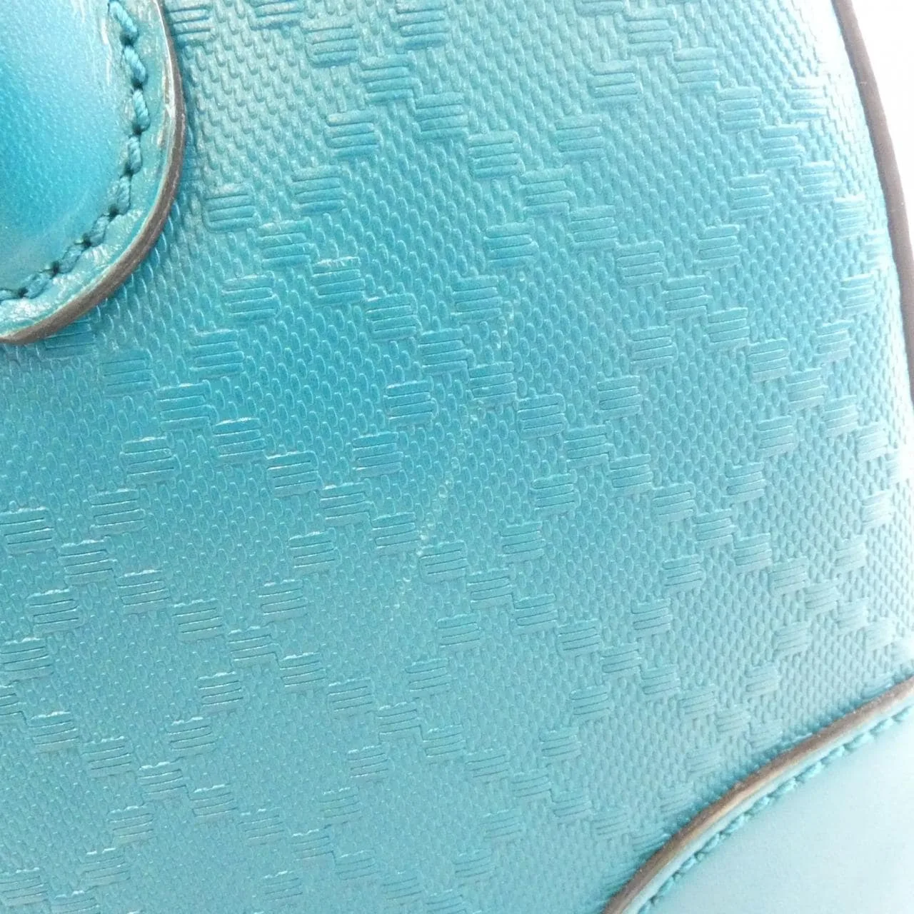 GUCCI 354224 AIZ1G Handbag Leather 藍色 皮革 中古品A - 縮圖 4