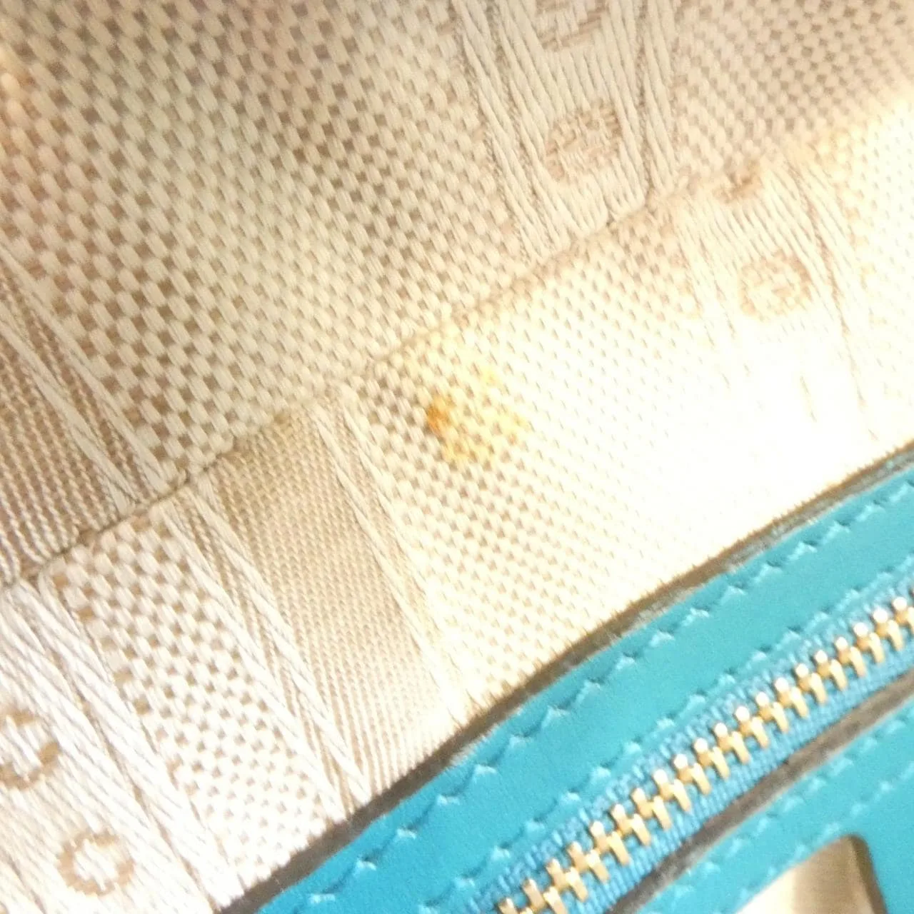 GUCCI 354224 AIZ1G Handbag Leather 藍色 皮革 中古品A - 縮圖 10