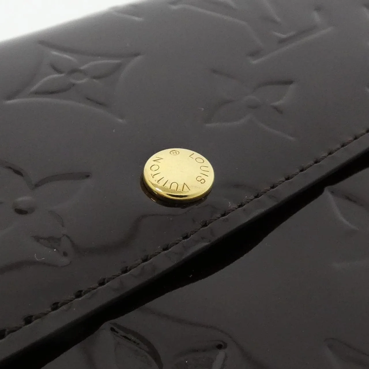 LOUIS VUITTON M93524 Wallet Vernis 黑色 Vernis 中古品A - 縮圖 3