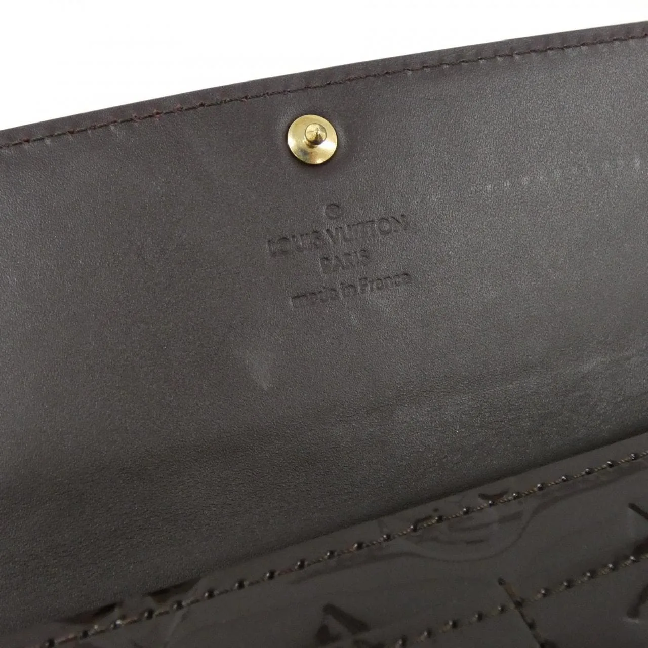 LOUIS VUITTON M93524 Wallet Vernis 黑色 Vernis 中古品A - 縮圖 7
