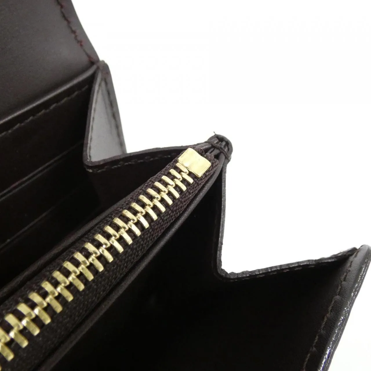 LOUIS VUITTON M93524 Wallet Vernis 黑色 Vernis 中古品A - 縮圖 9