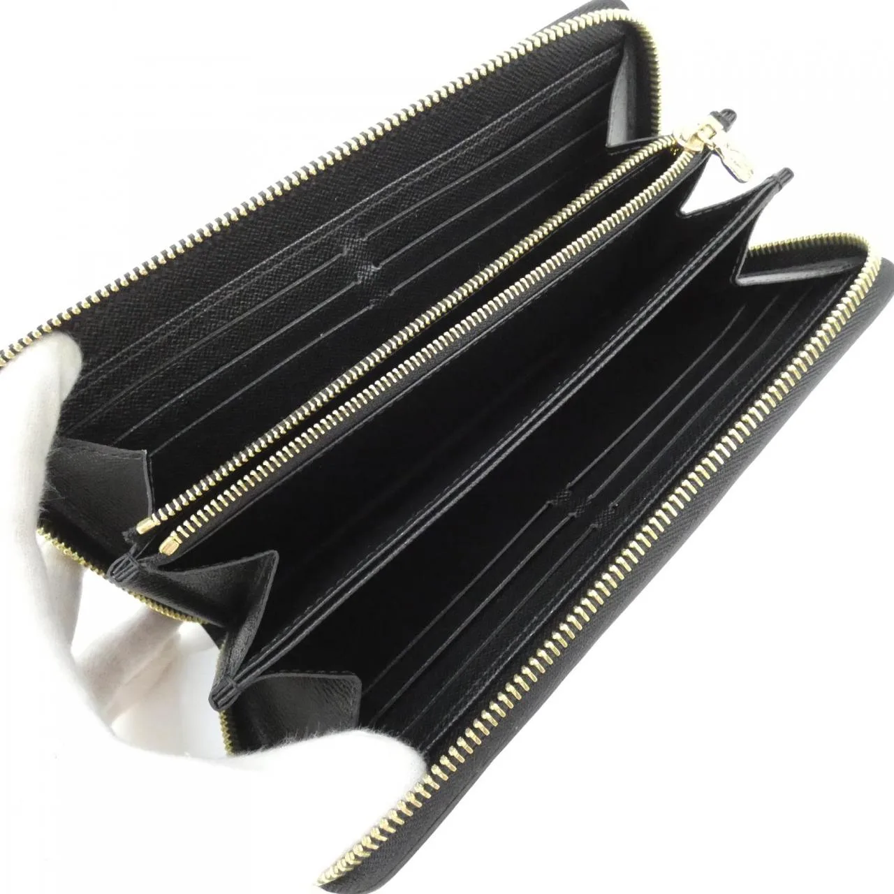 LOUIS VUITTON M68755 Wallet Epi Black Epi Rank A - Thumbnail 7