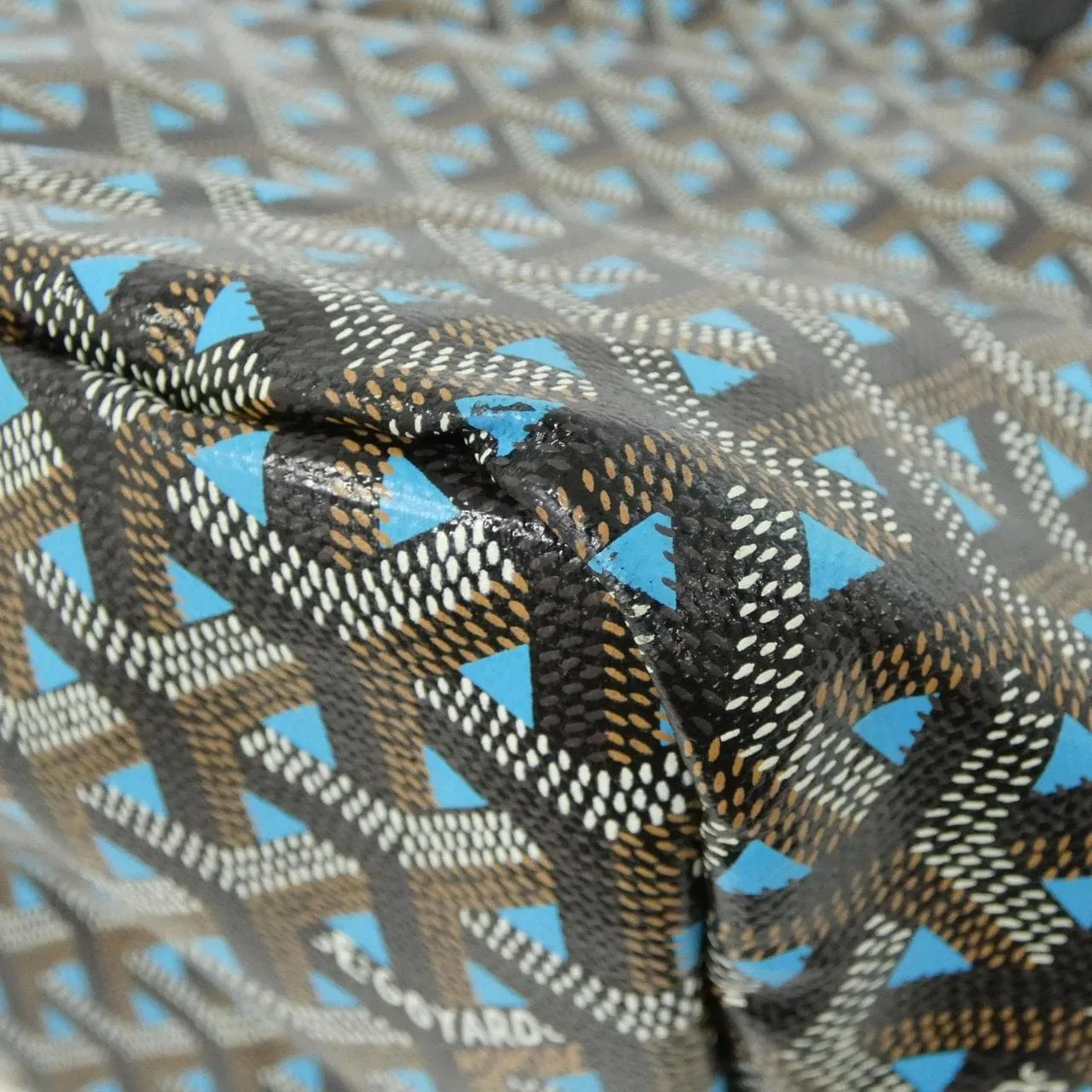 GOYARD Saint Louis Tote Canvas 黑色 帆布 中古品A - 縮圖 2