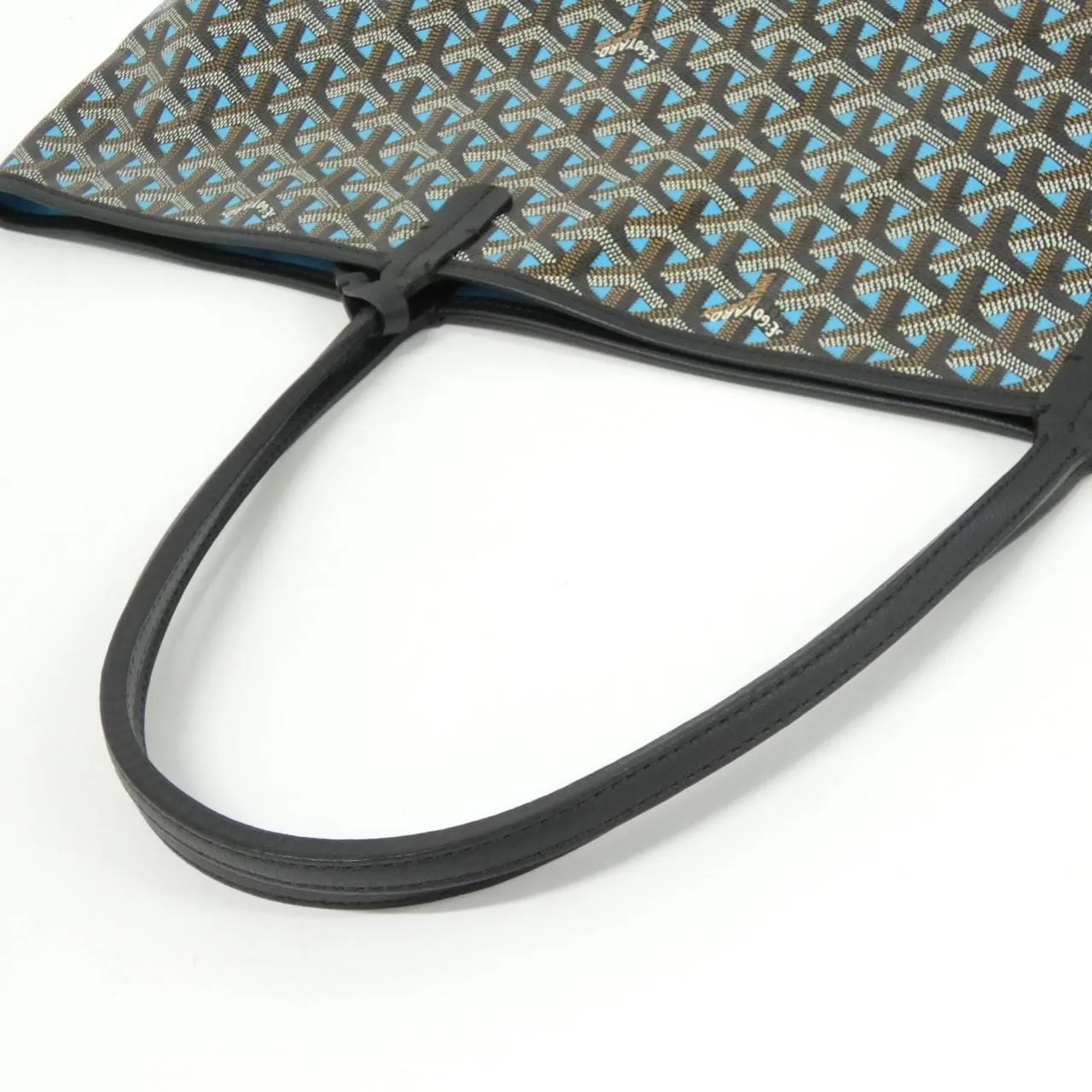 GOYARD Saint Louis Tote Canvas 黑色 帆布 中古品A - 縮圖 4