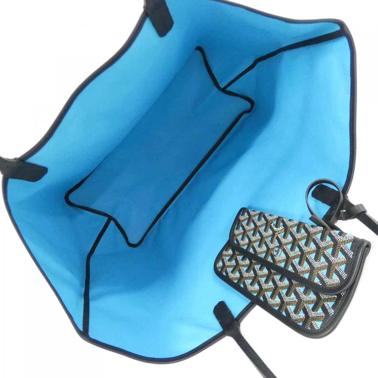 GOYARD Saint Louis Tote Canvas 黑色 帆布 中古品A - 縮圖 5