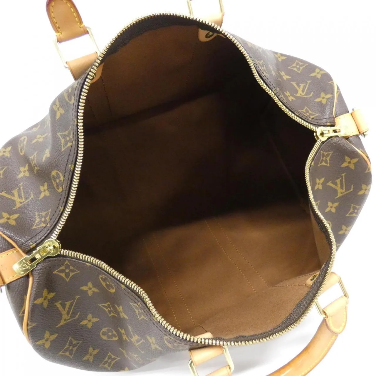 LOUIS VUITTON Keepall M41418 Boston Monogram 黑色 Monogram 中古品A - 縮圖 8