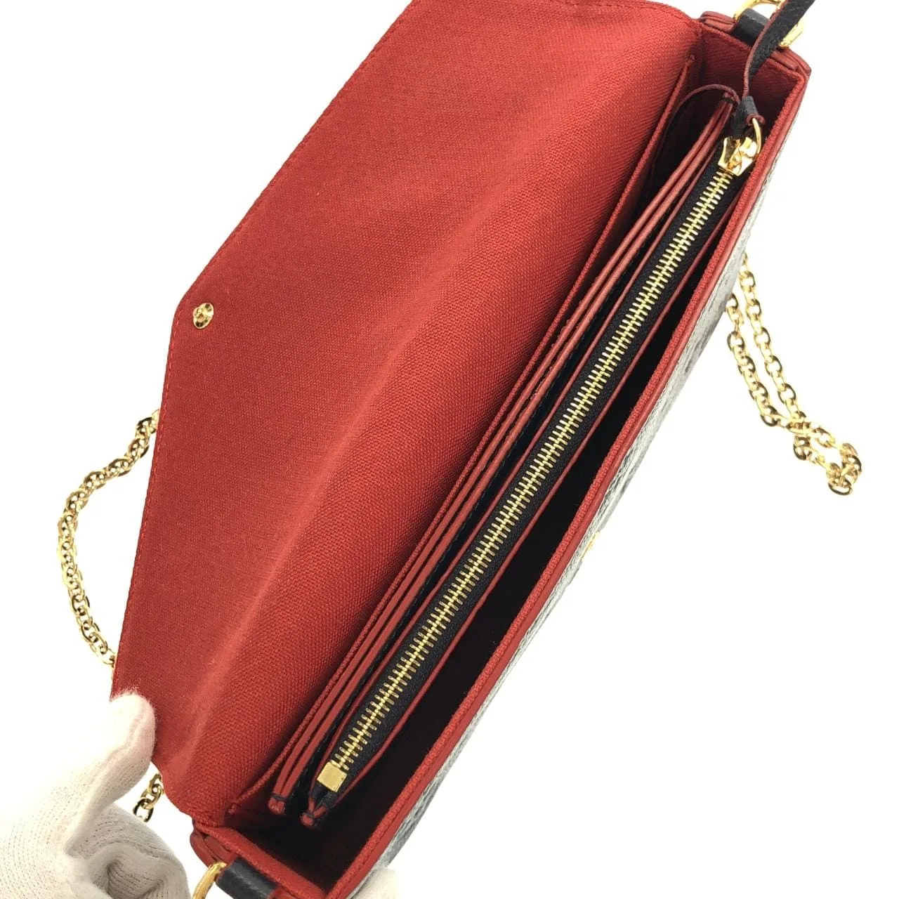 LOUIS VUITTON Pochette M64099 Shoulder Monogram Rouge Monogram Rank A - Thumbnail 7