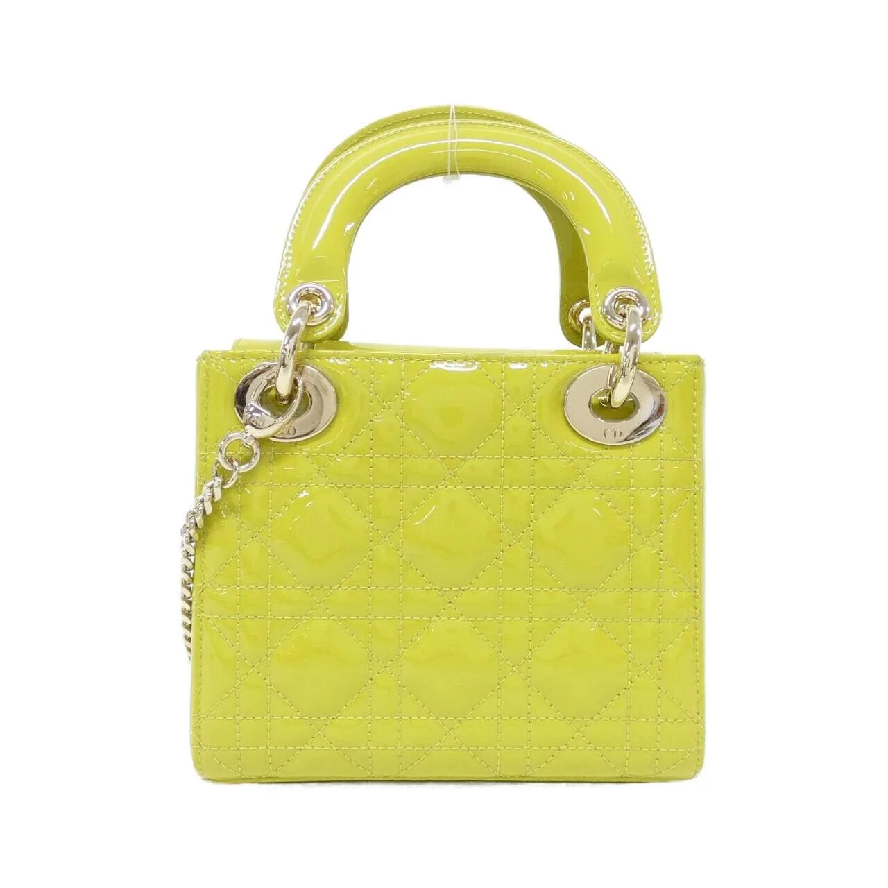 DIOR Lady Dior M0505OWCB Handbag Patent Leather 黑色 漆皮 中古品A - 縮圖 2