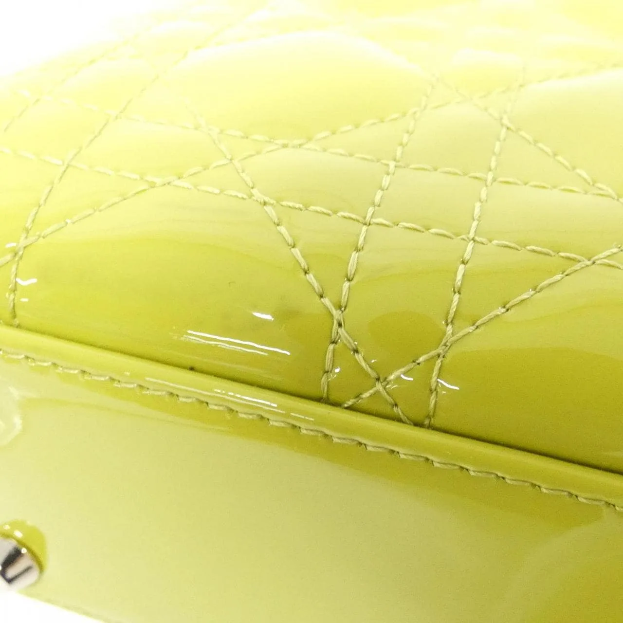 DIOR Lady Dior M0505OWCB Handbag Patent Leather 黑色 漆皮 中古品A - 縮圖 3