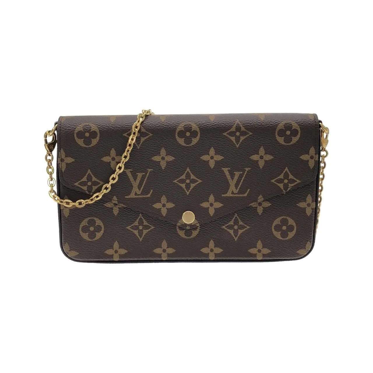 LOUIS VUITTON Pochette M81896 Shoulder Monogram Black