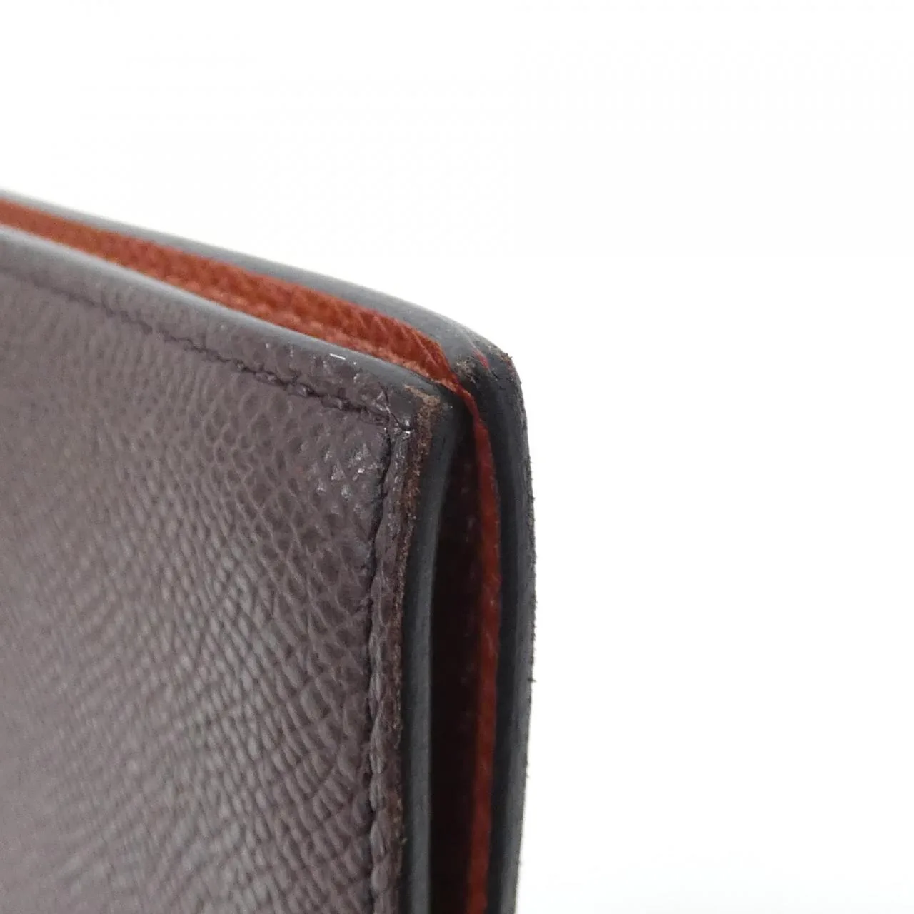 HERMES 082469CA Wallet Epsom Rouge Epsom Leather Rank B - Thumbnail 4