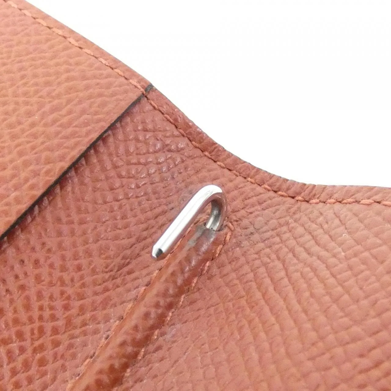 HERMES 082469CA Wallet Epsom Rouge Epsom Leather Rank B - Thumbnail 8