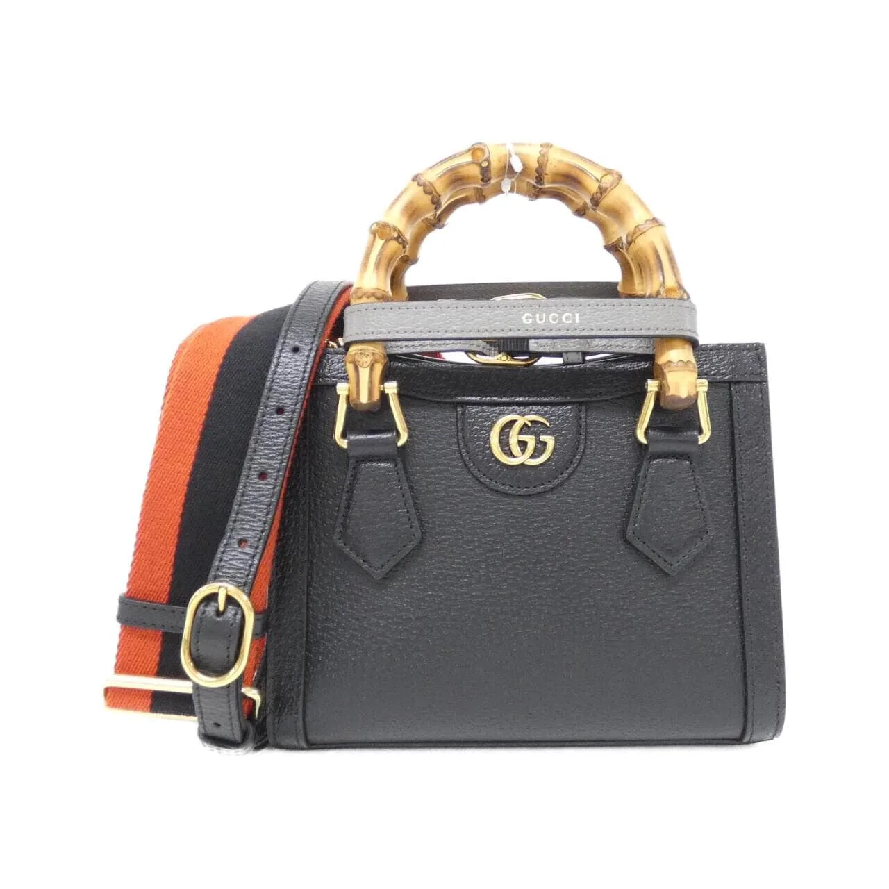 GUCCI 702732 U3ZDT Handbag Leather Black