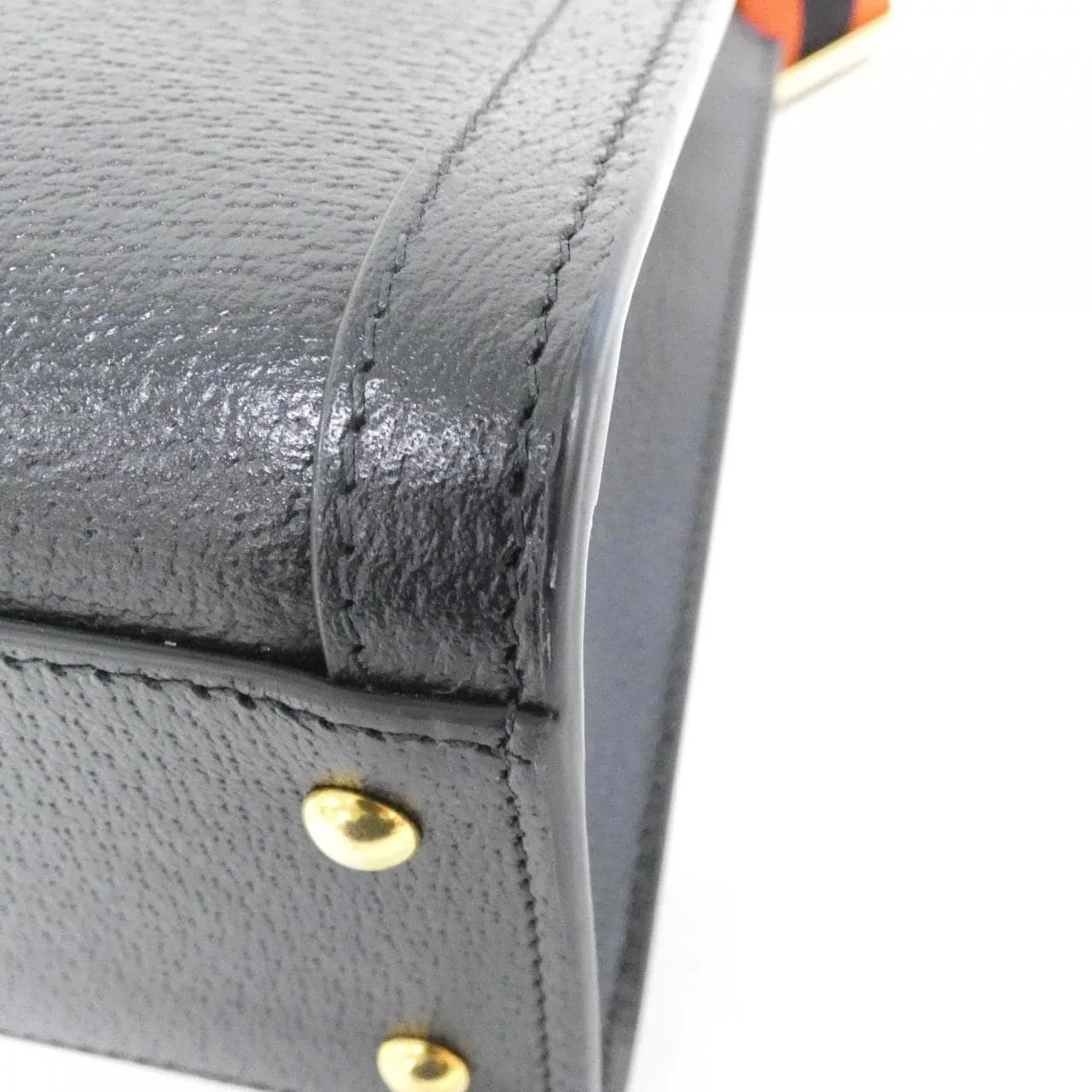 GUCCI 702721 U3ZDT Handbag Leather Black Leather Rank A - Thumbnail 3