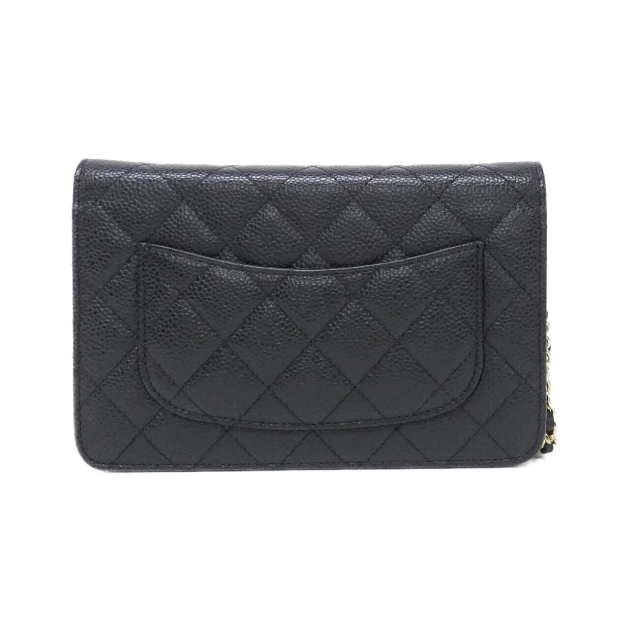 CHANEL Timeless Classic 33814 Wallet Grained Calfskin Black Grained Calfskin Rank A - Thumbnail 2