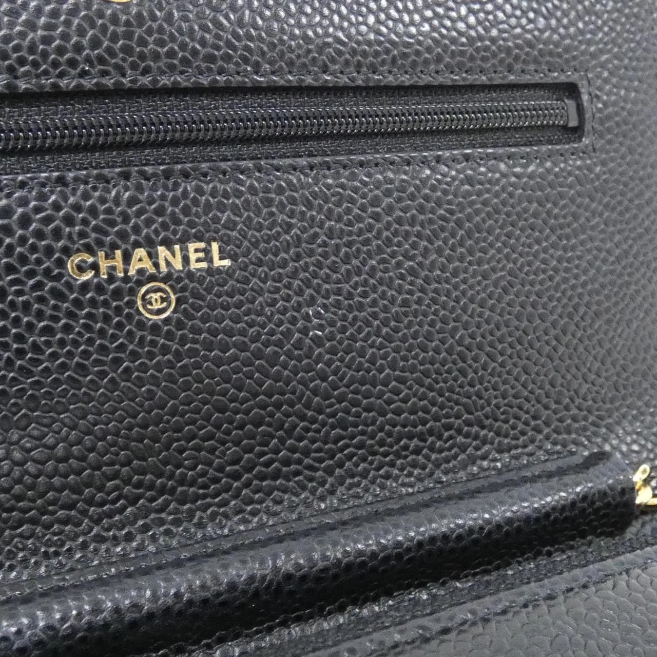 CHANEL Timeless Classic 33814 Wallet Grained Calfskin Black Grained Calfskin Rank A - Thumbnail 8