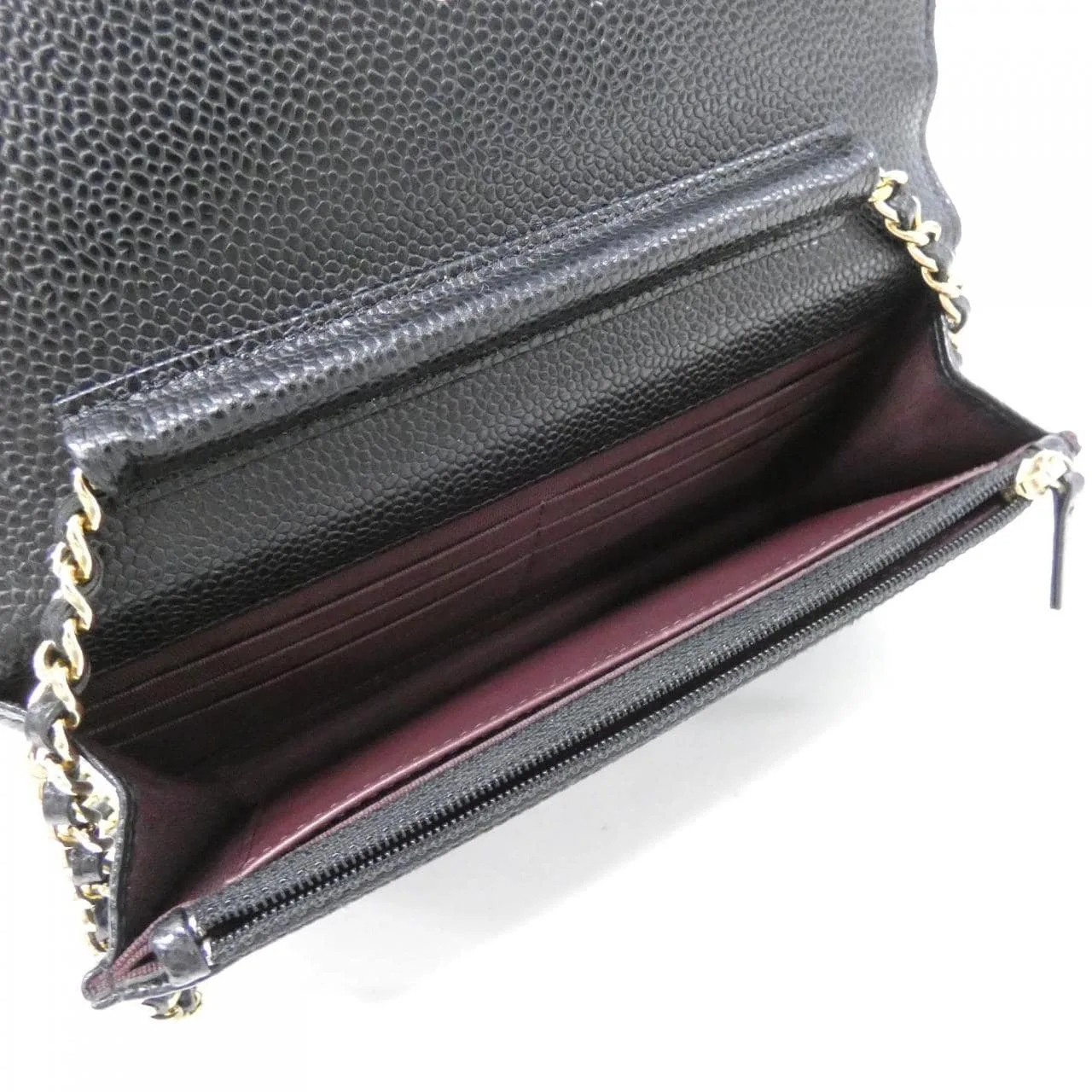 CHANEL Timeless Classic 33814 Wallet Grained Calfskin Black Grained Calfskin Rank A - Thumbnail 9