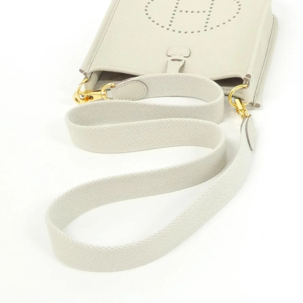 HERMES Evelyne 085945CC Shoulder Clemence 黑色 Clemence 皮 中古品A - 縮圖 5