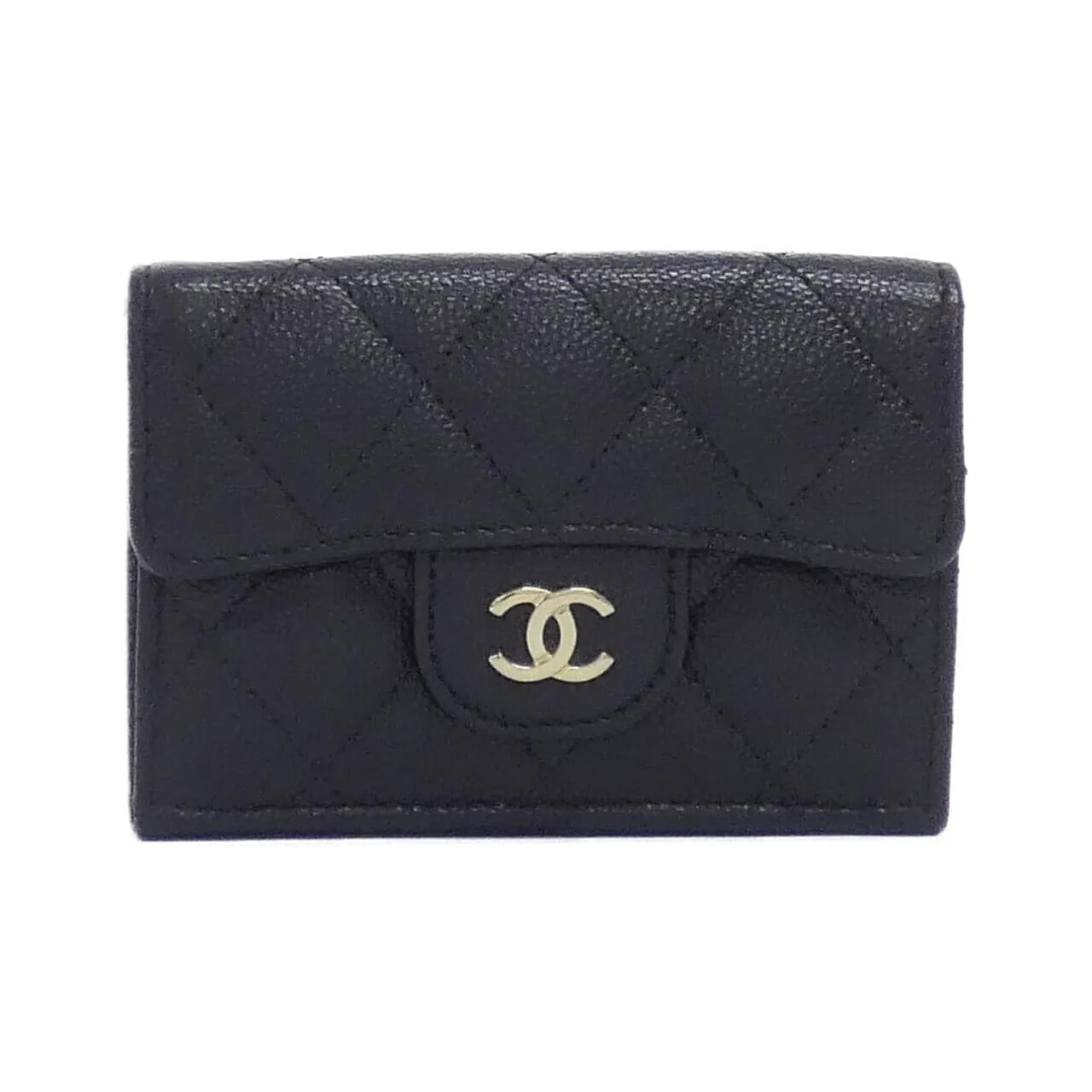 CHANEL Timeless Classic AP0230 Wallet Grained Calfskin Black