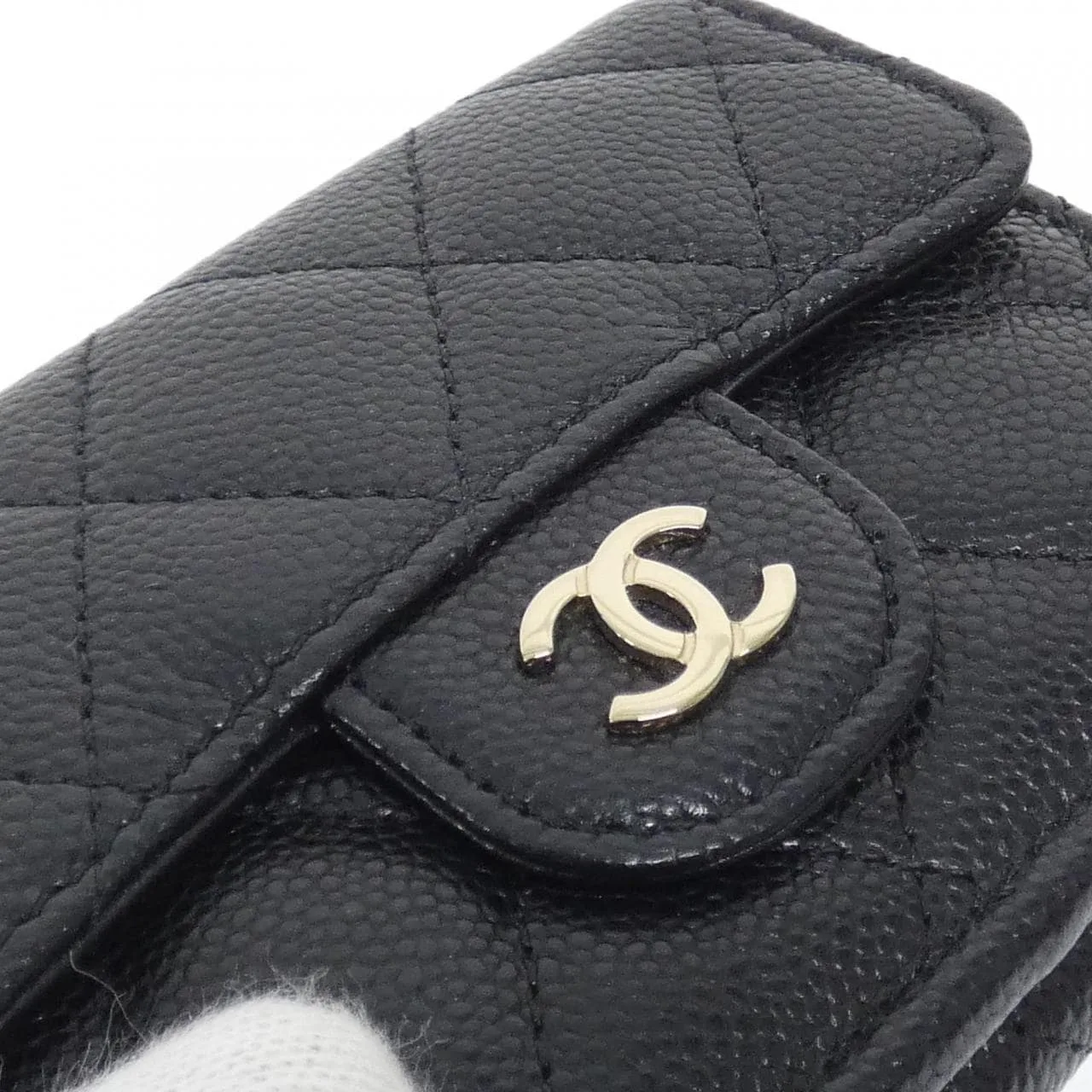 CHANEL Timeless Classic AP0230 Wallet Grained Calfskin Black Grained Calfskin Rank A - Thumbnail 4