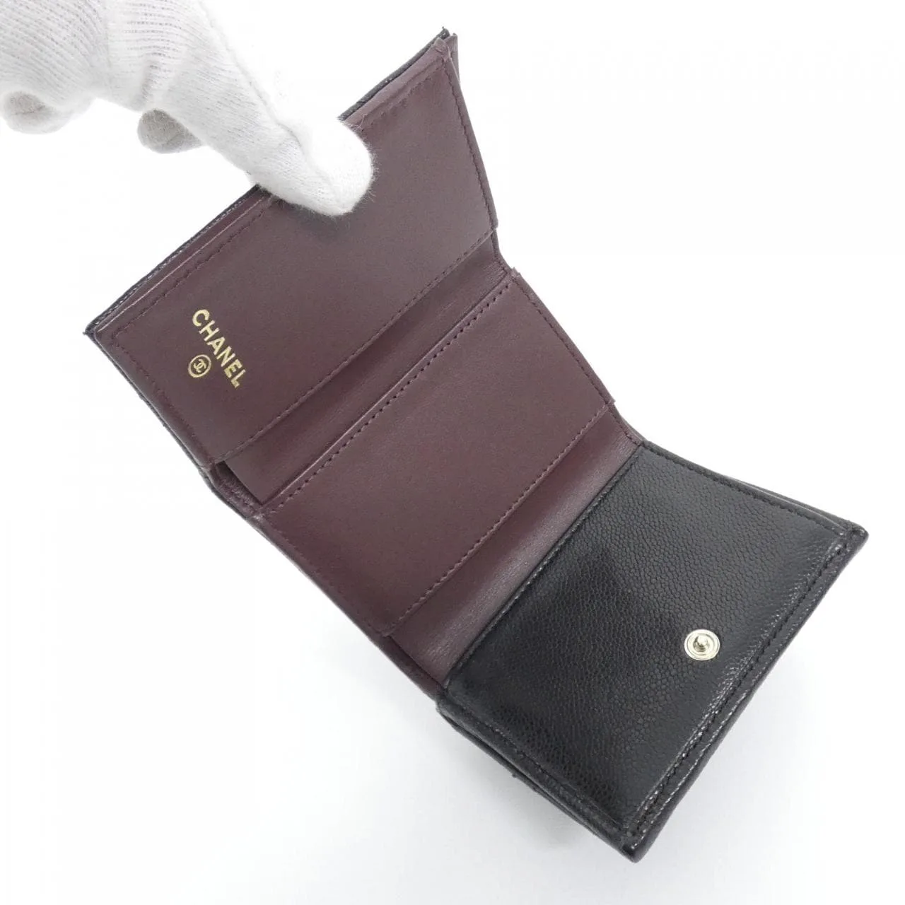 CHANEL Timeless Classic AP0230 Wallet Grained Calfskin Black Grained Calfskin Rank A - Thumbnail 5