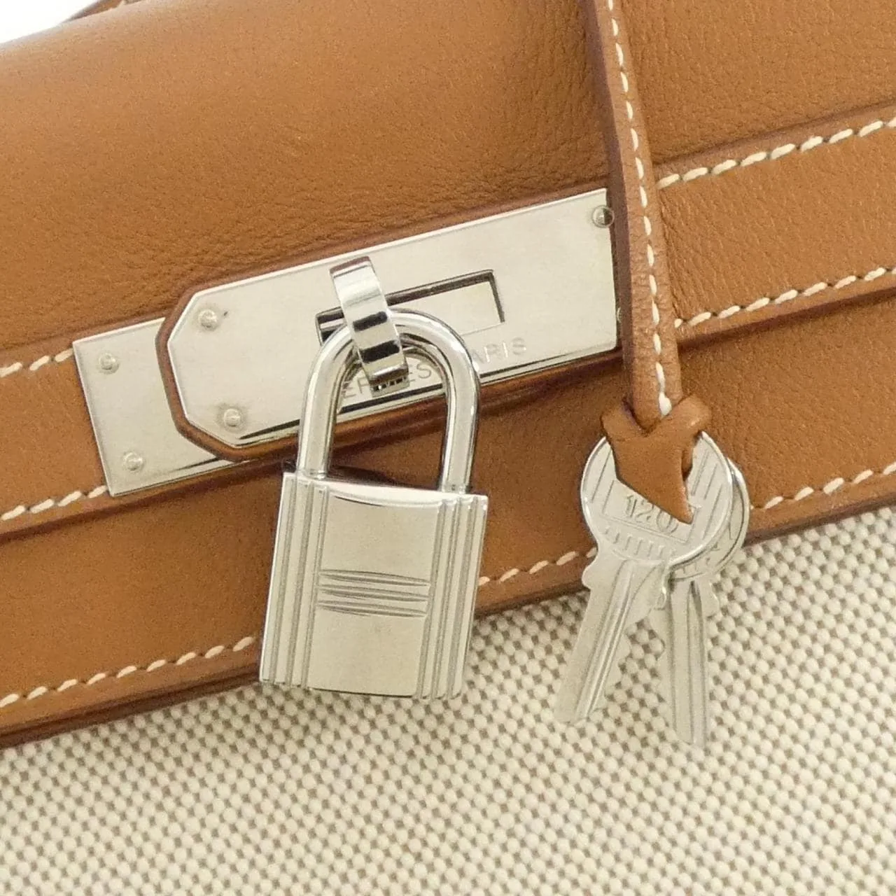 HERMES Kelly 050003CK Handbag Swift Gold Swift Leather Rank A - Thumbnail 4