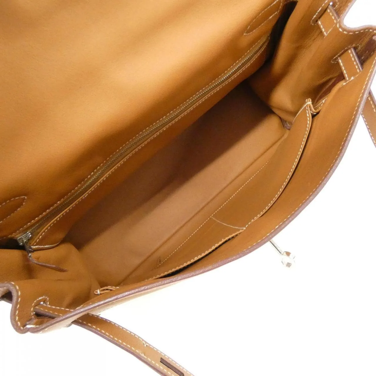 HERMES Kelly 050003CK Handbag Swift Gold Swift Leather Rank A - Thumbnail 9