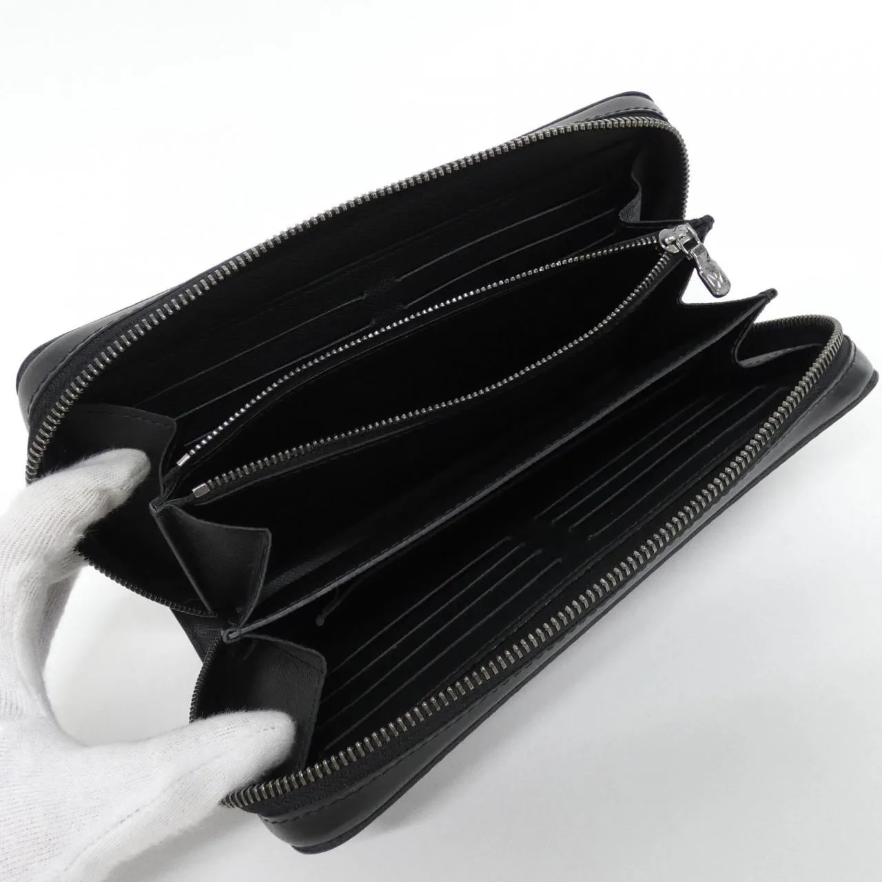 LOUIS VUITTON Eclipse M61698 Wallet Monogram 黑色 Monogram 中古品A - 縮圖 5