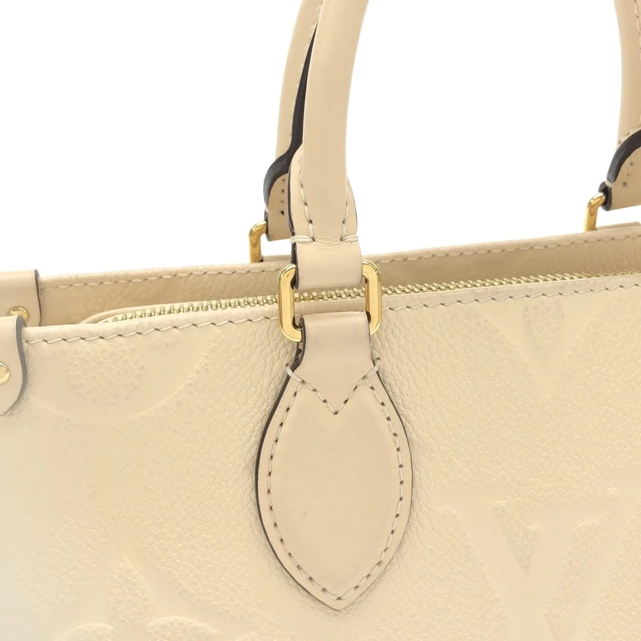 LOUIS VUITTON OnTheGo M23698 Handbag Monogram 黑色 Monogram 中古品A - 縮圖 5