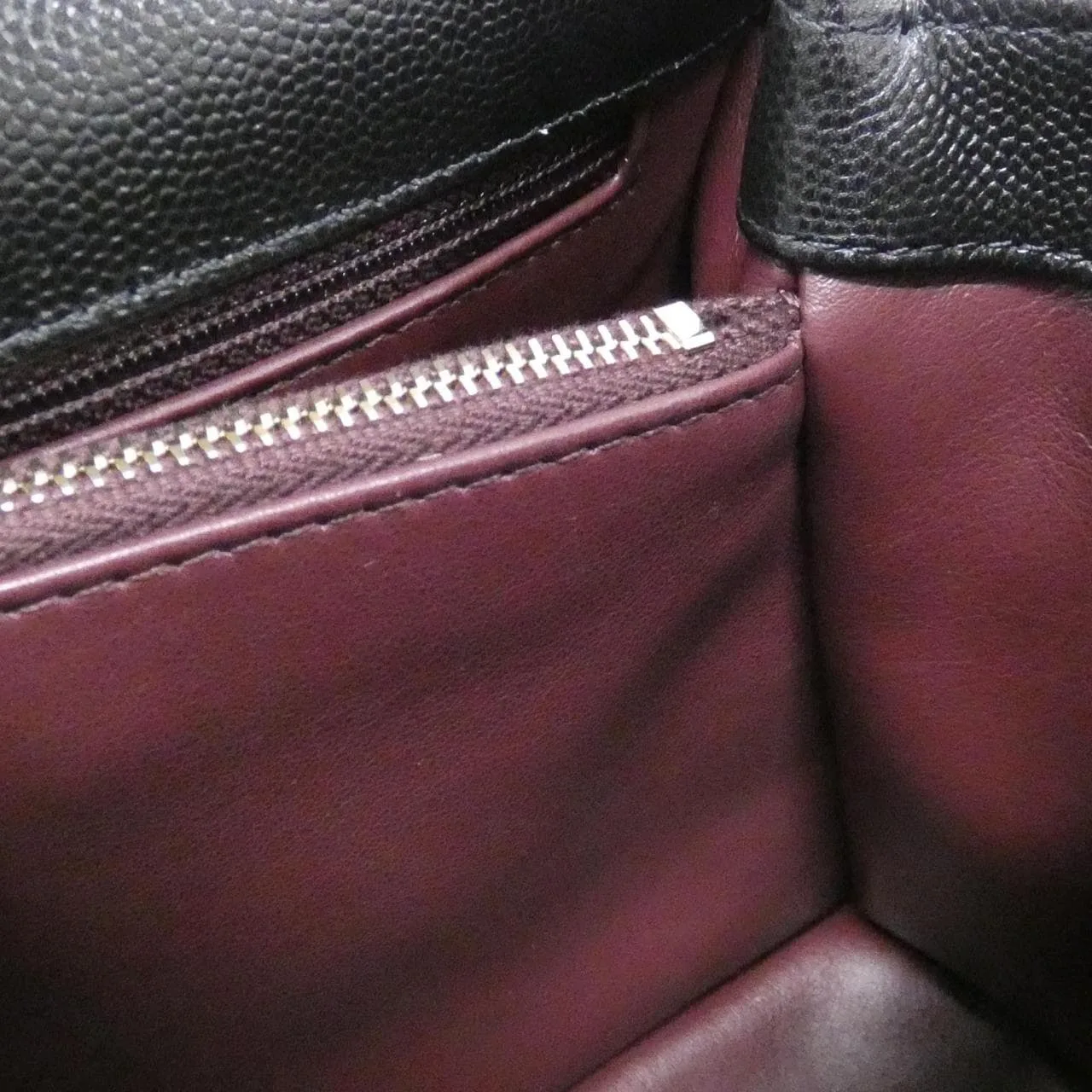 CHANEL Matelasse 92991 Handbag Grained Calfskin Black Grained Calfskin Rank A - Thumbnail 7