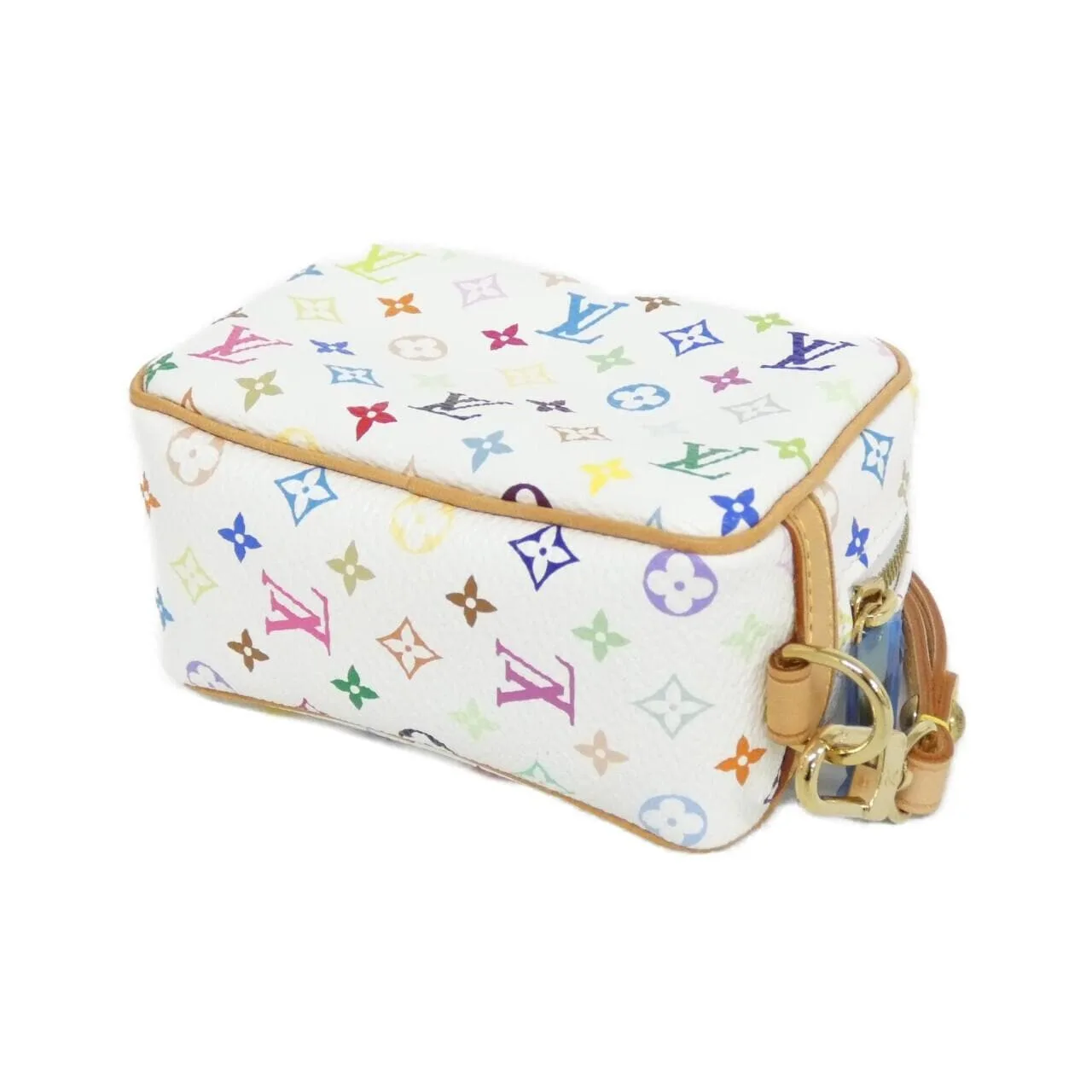 LOUIS VUITTON M58033 Pouch Canvas Multicolor 帆布 中古品A - 縮圖 2