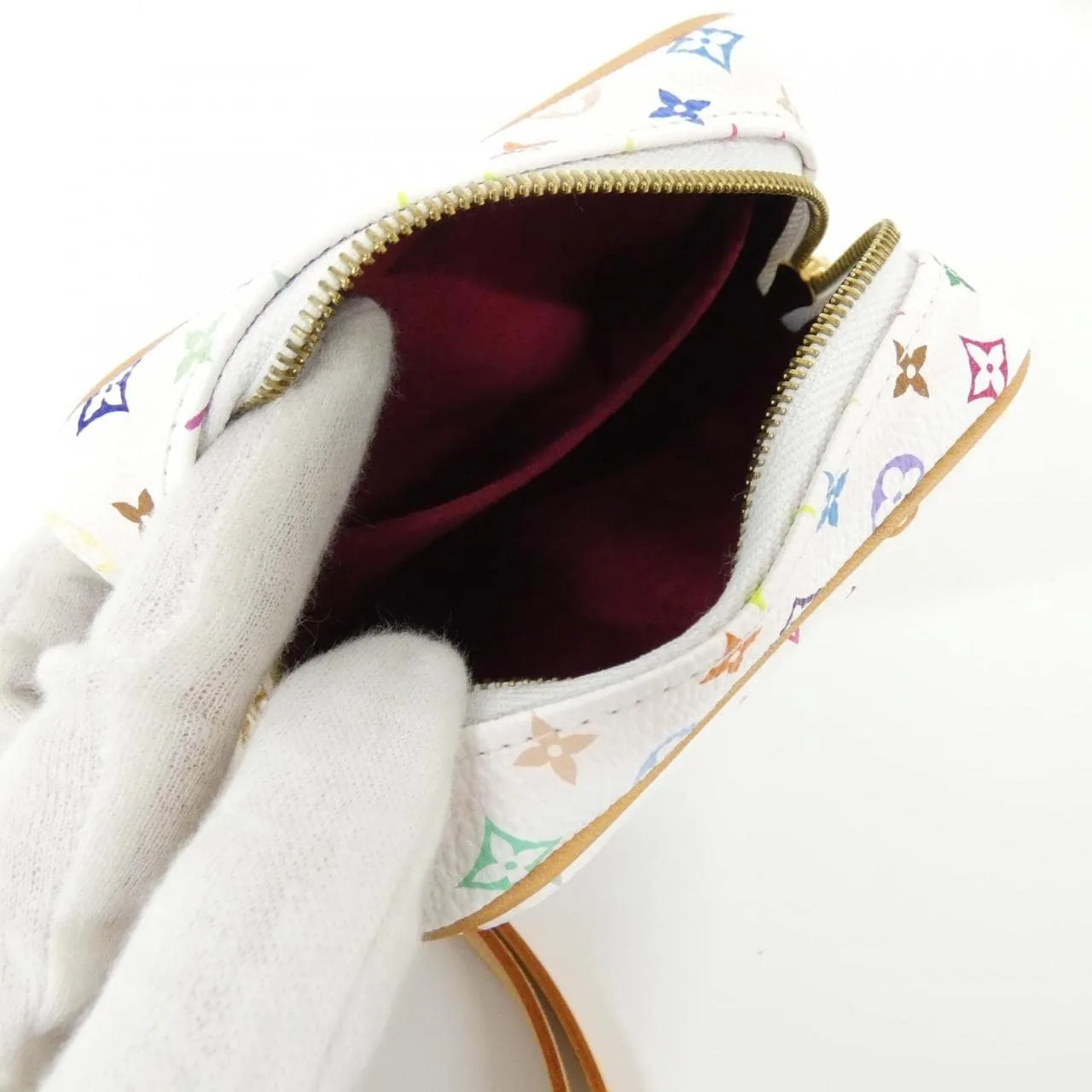 LOUIS VUITTON M58033 Pouch Canvas Multicolor 帆布 中古品A - 縮圖 6