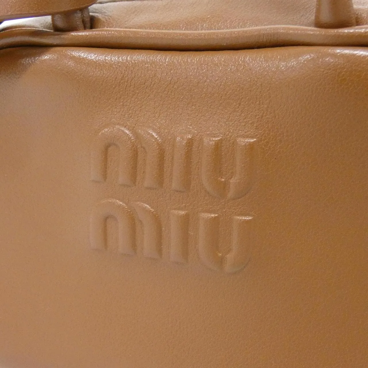 MIU MIU 5NR020 Shoulder Cognac 中古品A - 縮圖 4