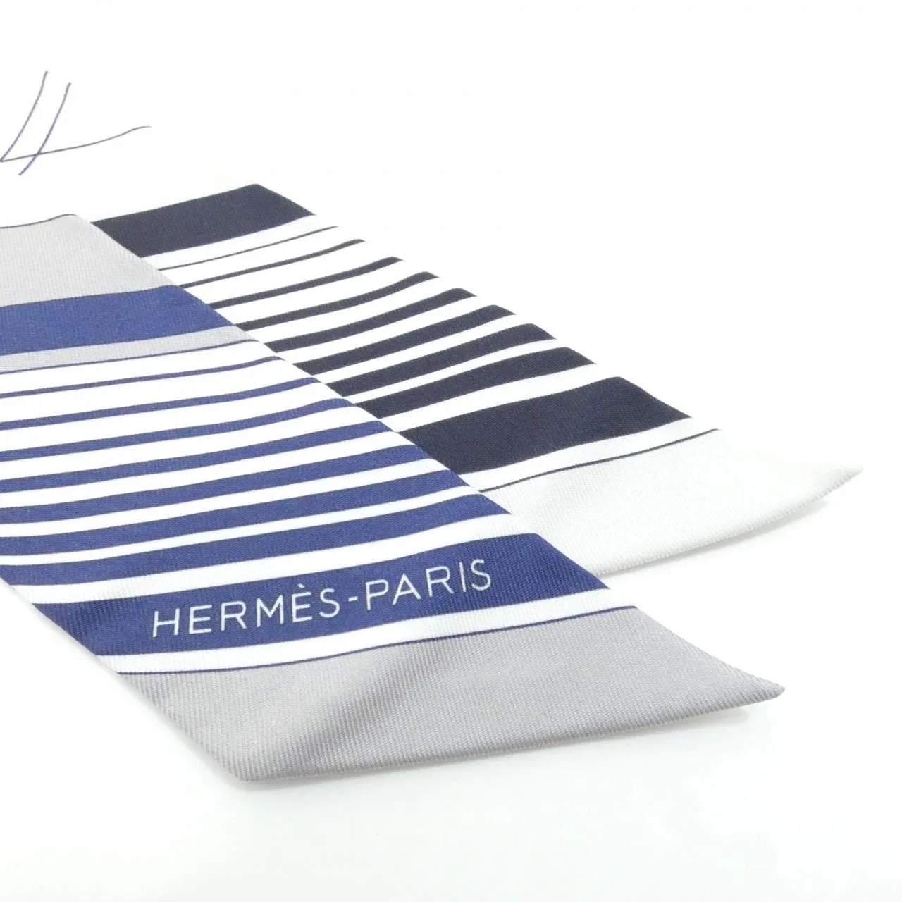 HERMES 063791S Scarf White Rank A - Thumbnail 2