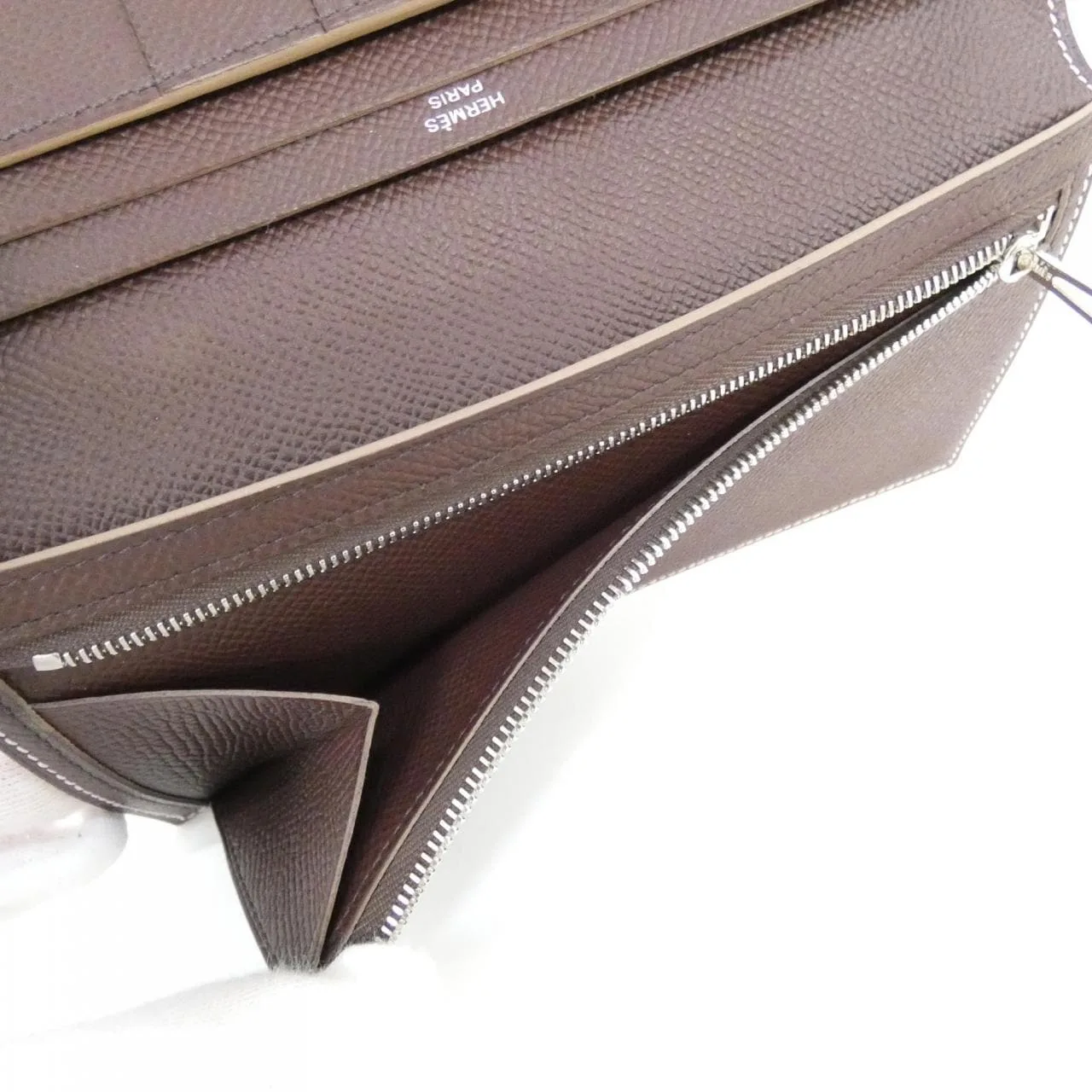 HERMES 075396CK Wallet Epsom Rouge Epsom Leather Rank A - Thumbnail 5