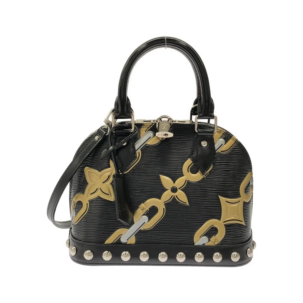 LOUIS VUITTON Alma M42486 Handbag Epi Black