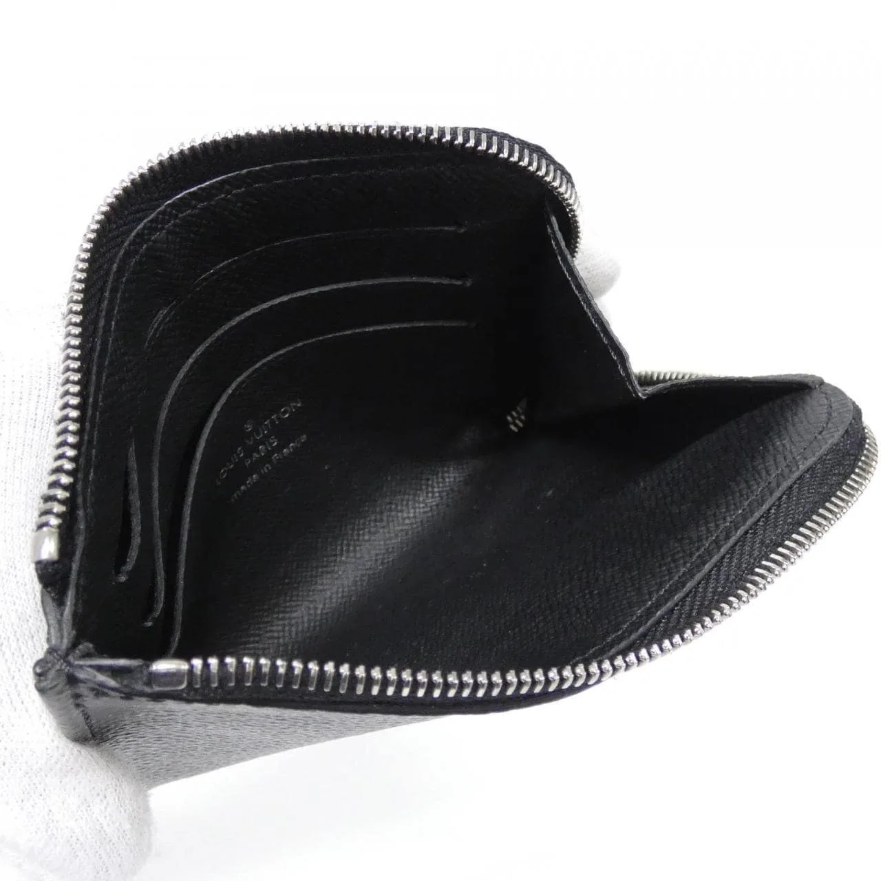 LOUIS VUITTON N63237 Coin Case Damier 黑色 Damier 中古品A - 縮圖 5